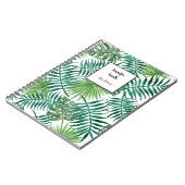 水モダン色熱帯離れパーソナライズされた ノートブック (左側)