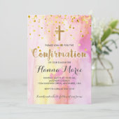 水モダン色確認招待状 招待状 (スタンド正面)