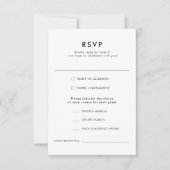 水モダン色秋屋外フォレ結婚スト 出欠カード (正面)