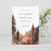 水モダン色秋屋外結婚山 セーブザデート (スタンド正面)