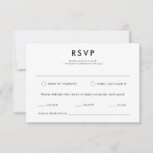 水モダン色秋屋外結婚山 出欠カード (正面)