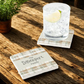 水モダン色秋格子状ファミリ名 ストーンコースター