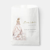 水モダン色結婚ブライダルシャワー フェイバーバッグ (正面)