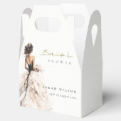 水モダン色結婚ブライダルシャワー フェイバーボックス (オープン)