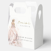 水モダン色結婚ブライダルシャワー フェイバーボックス (オープン)