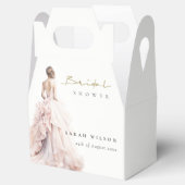 水モダン色結婚ブライダルシャワー フェイバーボックス (オープン)