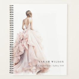 水モダン色結婚ブライダルシャワー プランナー手帳