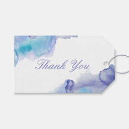 水モダン色結婚式の引き出物ギフトラベル ギフトタグ