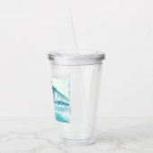 水モダン色自然冒険を始めよう アクリルタンブラー (左)