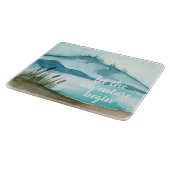 水モダン色自然冒険を始めよう カッティングボード (角)