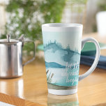水モダン色自然冒険を始めよう カフェラテマグ<br><div class="desc">水モダン色自然冒険を始めよう</div>