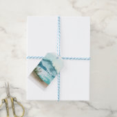 水モダン色自然冒険を始めよう ギフトタグ (より糸付き)