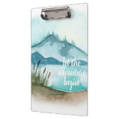 水モダン色自然冒険を始めよう クリップボード (左)