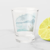 水モダン色自然冒険を始めよう ショットグラス (裏面)