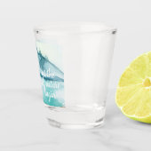 水モダン色自然冒険を始めよう ショットグラス (右)