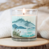 水モダン色自然冒険を始めよう スクエアシール