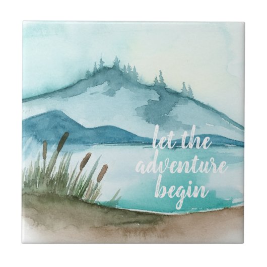 水モダン色自然冒険を始めよう タイル (正面)