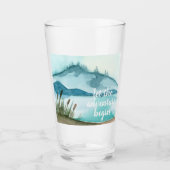 水モダン色自然冒険を始めよう タンブラーグラス (正面)