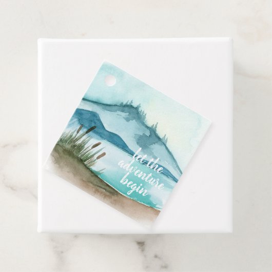 水モダン色自然冒険を始めよう フェイバータグ (インサイチュ)