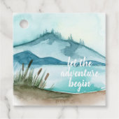 水モダン色自然冒険を始めよう フェイバータグ (正面)