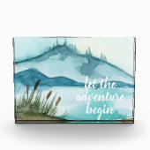 水モダン色自然冒険を始めよう フォトブロック (正面)