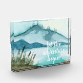 水モダン色自然冒険を始めよう フォトブロック (左)