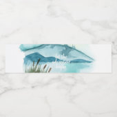 水モダン色自然冒険を始めよう ペットボトルラベル (シングルラベル)