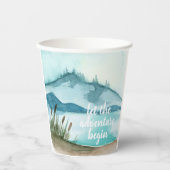 水モダン色自然冒険を始めよう 紙コップ (正面)