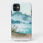 水モダン色自然冒険を始めよう Case-Mate iPhoneケース (裏面)