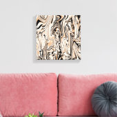 水モダン色茶色の黒   キャンバスプリント (インサイチュ (リビング))