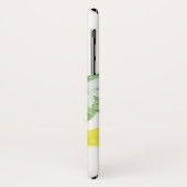 水モダン色葉モノグラムのレモン Case-Mate iPhoneケース (裏面/左)