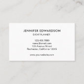 水モダン色葉金ゴールド枠プロフェッショナル 名刺 (裏面)