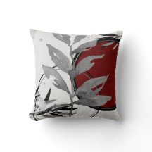 水モダン色葉 |グレーとブルゴーニュ