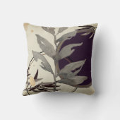 水モダン色葉 |ナス クッション (裏面)