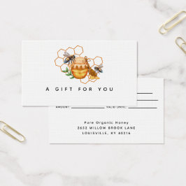 水モダン色蜂ギフトカード付きハネコブ