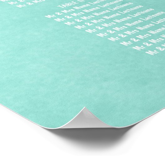 水モダン色表 ポスター (角)