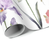 水モダン色野草植物性フローラ ラッピングペーパー (ロールコーナー)