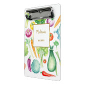 水モダン色野菜ホワイト金ゴールドレシピ ミニクリップボード (アングル2)