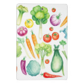 水モダン色野菜ホワイト金ゴールドレシピ ミニクリップボード (裏面)