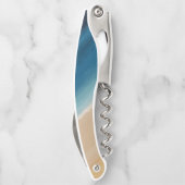 水モダン色金ゴールドブルービーチ ソムリエナイフ (裏面)