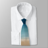 水モダン色金ゴールドブルービーチ ネクタイ (タイ)