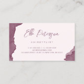 水モダン色銅バラ金ゴールド毛 名刺 (裏面)