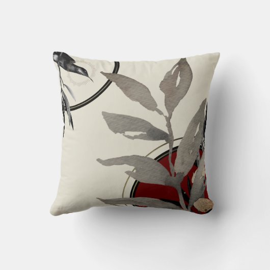 水モダン色 クッション (裏面)