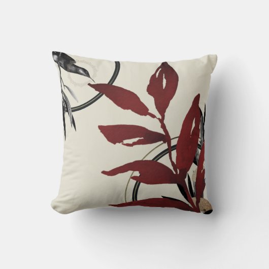 水モダン色 クッション (正面)