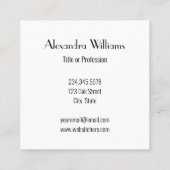 水モダン色 スクエア名刺 (裏面)