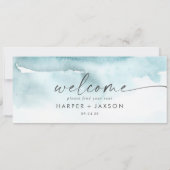 水モダン色 |ティール（緑がかった色）ぶら下がったのシーティングヘッダー (裏面)