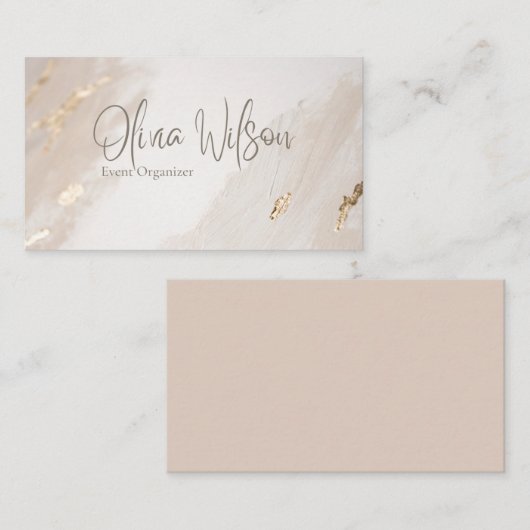 水モダン色 名刺 (正面/裏面)