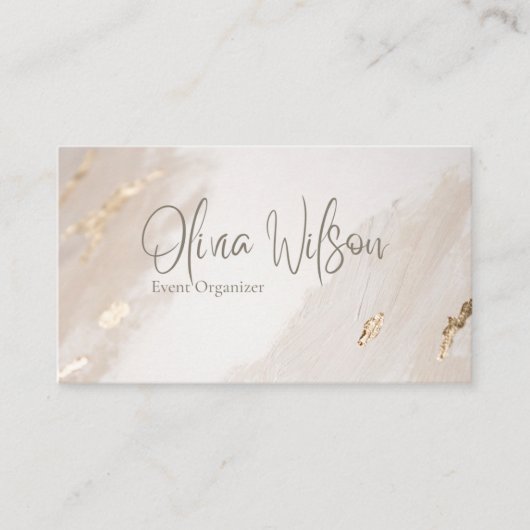 水モダン色 名刺 (正面)