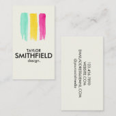 水モダン色 名刺 (正面/裏面)