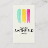 水モダン色 名刺 (正面)